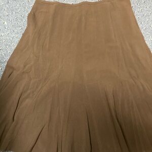 Larry Levine A-Line Brown Skirt